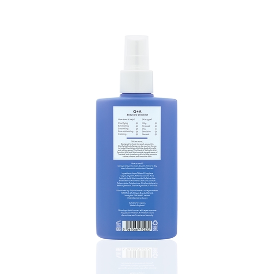Q+A Salicylic Acid Clarifying Body Spray 150 ml