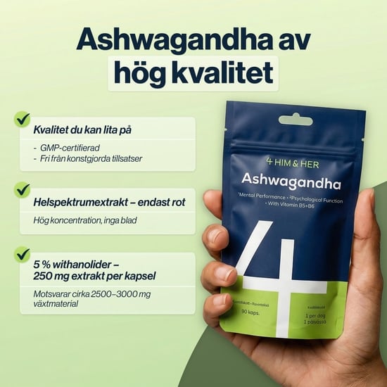 4HIM&HER Ashwagandha & B-vitaminer 90 kapslar