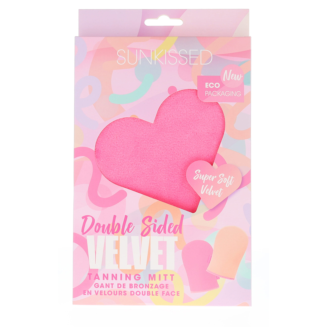 Sunkissed Double Sided Velvet Tanning Mitt Card Packaging