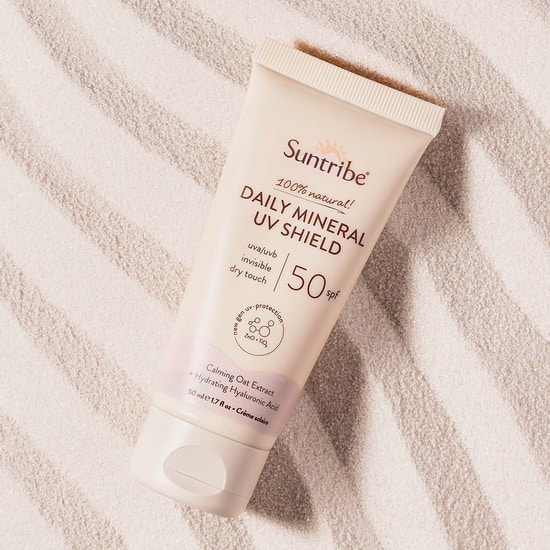 Suntribe Ansiktssolkräm med Naturliga Mineraler SPF50 50 ml