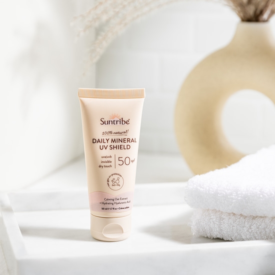 Suntribe Ansiktssolkräm med Naturliga Mineraler SPF50 50 ml