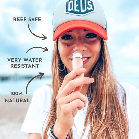 Suntribe Solstift Zink med Naturliga Mineraler SPF50 Röd 30 g