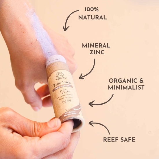 Suntribe Solstift Zink med Naturliga Mineraler SPF50 Tonad 30 g