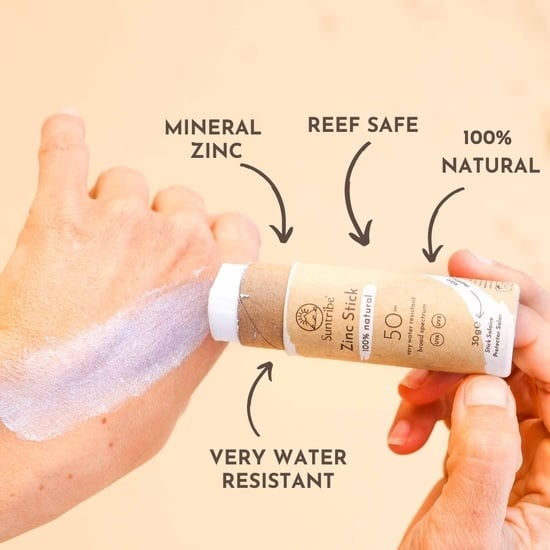 Suntribe Solstift Zink med Naturliga Mineraler SPF50 Vit 30 g