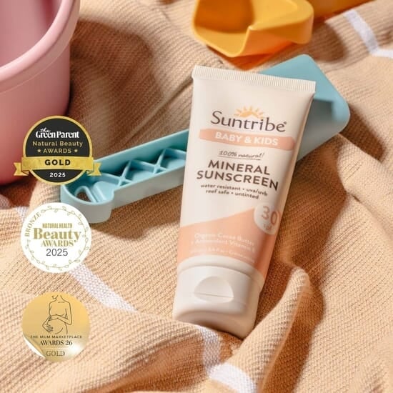 Suntribe Solkräm för Baby & Barn med Naturliga Mineraler SPF30 100 ml