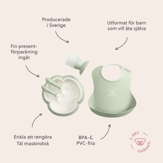 BabyBjörn Middagsset 5 delar Grön