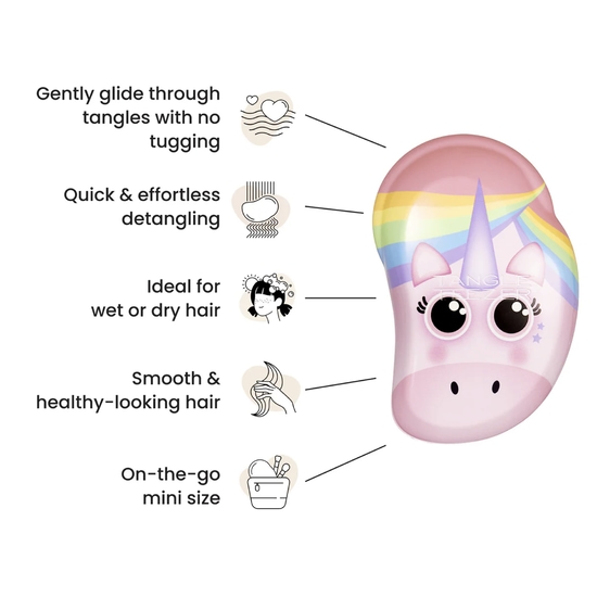 Tangle Teezer The Original Rainbow Unicorn