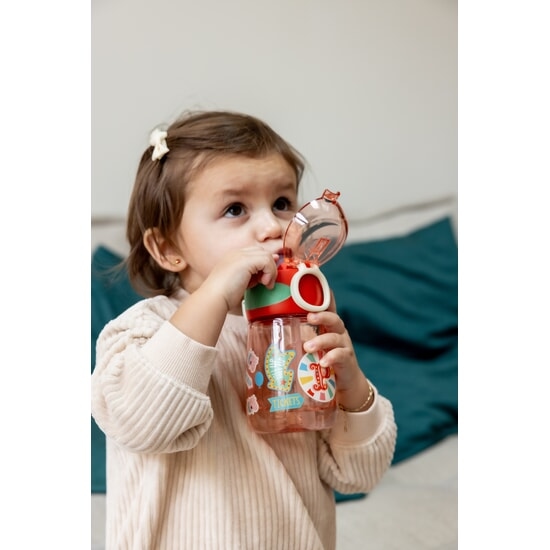 Nuby Peppa Pig 2-in-1 Bottle 400 ml Red +18m