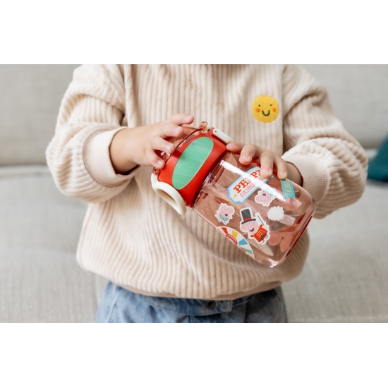 Nuby Peppa Pig 2-in-1 Bottle 400 ml Red +18m