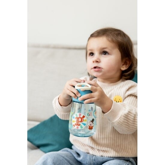 Nuby Peppa Pig 2-in-1 Bottle 400 ml Blue +18m