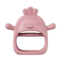 Nattou Soft Silicone Bitleksak Handske Old pink