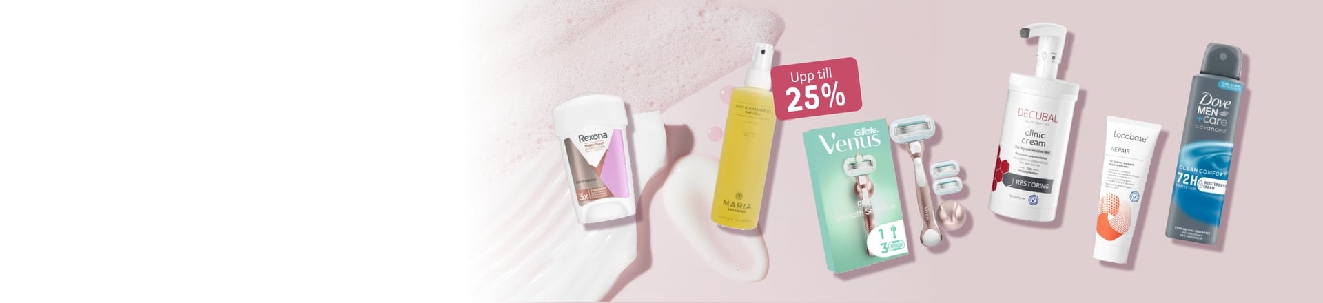 Upp till 25% inom Hudvård