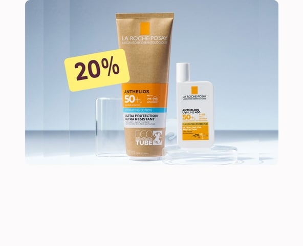 Anthelios Sollotion SPF50+ - mycket högt UVA & UVB-skydd