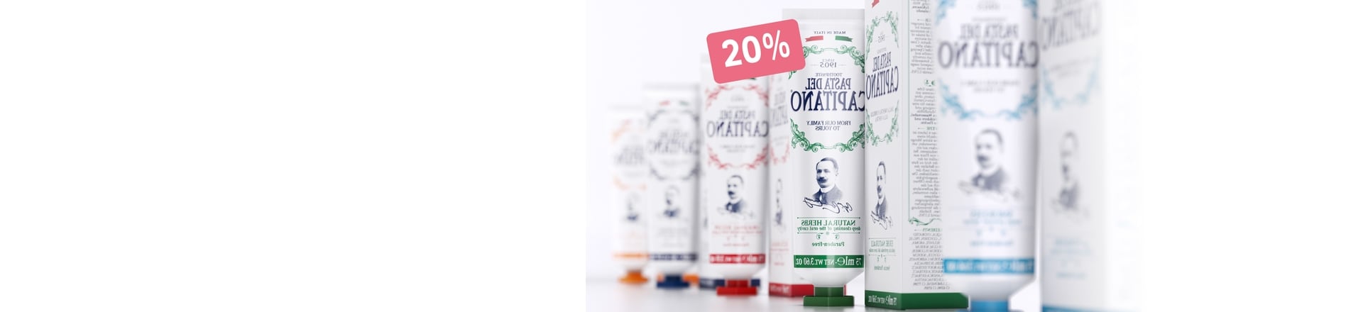 20% på Pasta del Capitano 1905