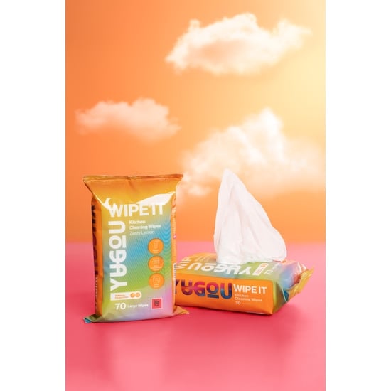 YUGOU WIPE IT Kitchen Cleaning Wipes Zesty Lemon 70 st