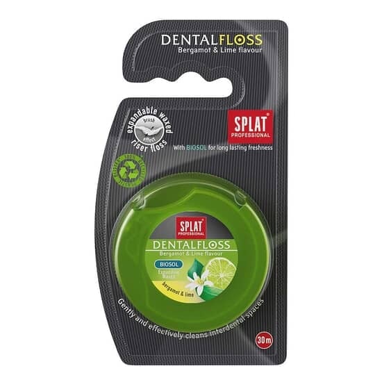 Splat Vaxad Tandtråd Bergamot & Lime 30 m