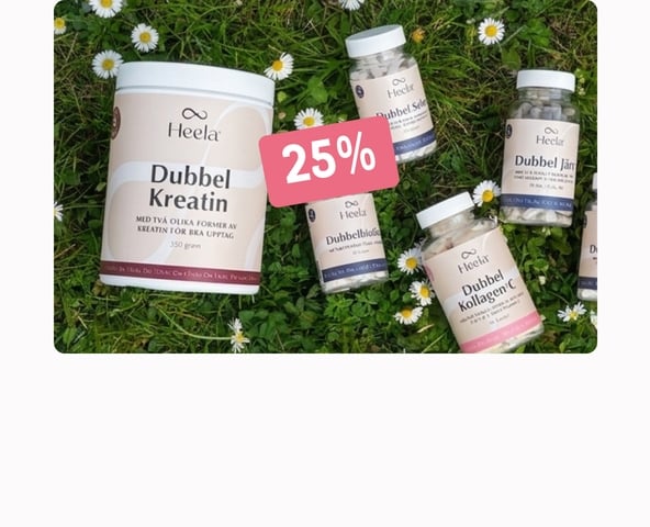 25% på Heela