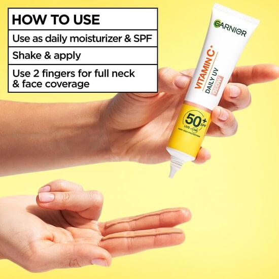 Garnier Vitamin C* Glow-Boosting Daily UV-Fluid SPF50+ Sheer Glow 40 ml