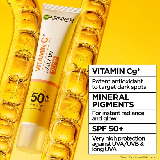 Garnier Vitamin C* Glow-Boosting Daily UV-Fluid SPF50+ Sheer Glow 40 ml