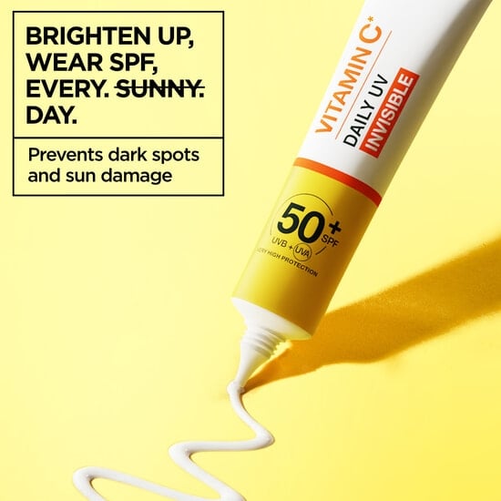 Garnier Vitamin C* Glow-Boosting Daily UV-Fluid SPF50+ Invisible 40 ml