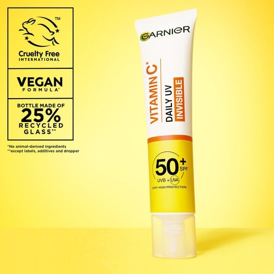 Garnier Vitamin C* Glow-Boosting Daily UV-Fluid SPF50+ Invisible 40 ml