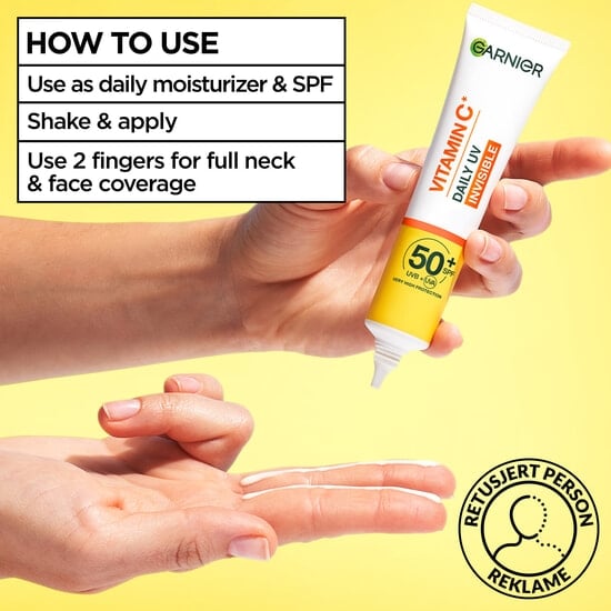 Garnier Vitamin C* Glow-Boosting Daily UV-Fluid SPF50+ Invisible 40 ml