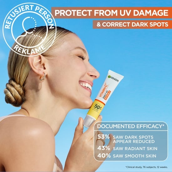 Garnier Vitamin C* Glow-Boosting Daily UV-Fluid SPF50+ Invisible 40 ml