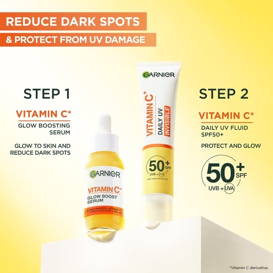 Garnier Vitamin C* Glow-Boosting Daily UV-Fluid SPF50+ Invisible 40 ml