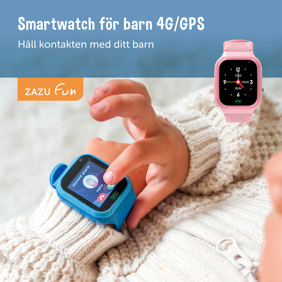 Zazu Smartwatch 4G för barn Blå