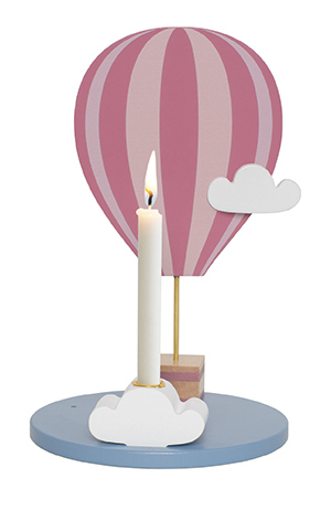 Jabadabado Ljusstake Luftballong Rosa 