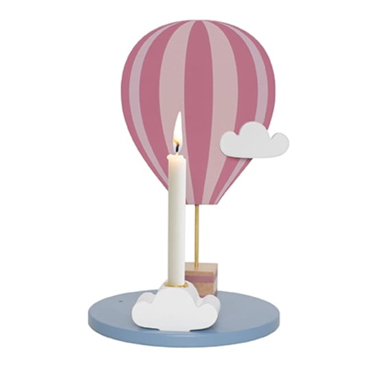 Jabadabado Ljusstake Luftballong Rosa 