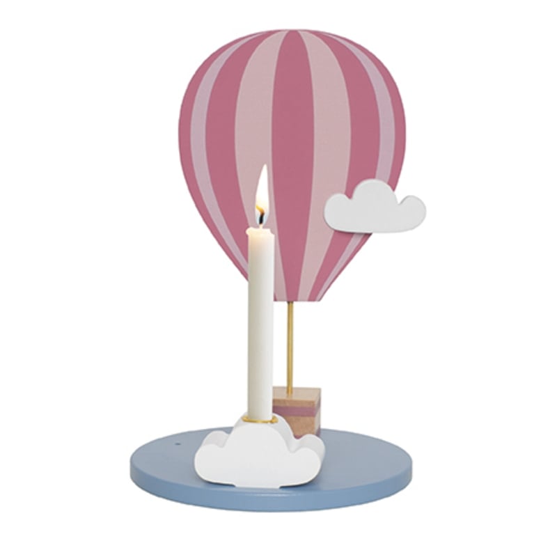 Jabadabado Ljusstake Luftballong Rosa