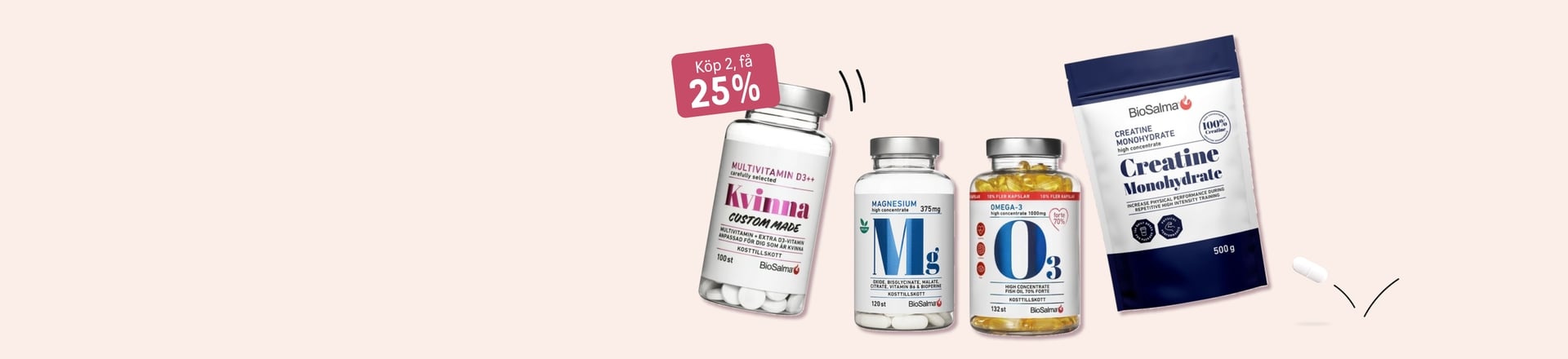 Köp 2 få 25% på BioSalma