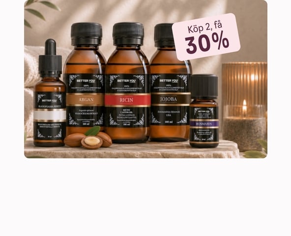 Köp 2, få 30% på Better You oljor