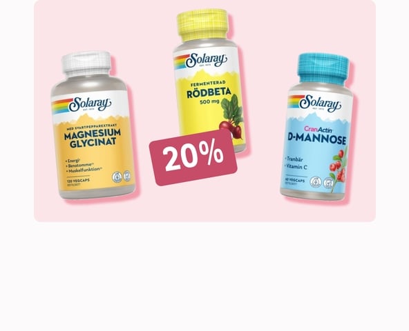 20% på Solaray