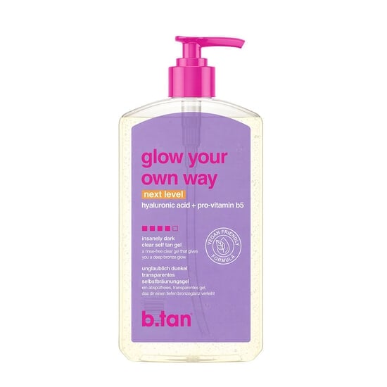 b.tan Glow Your Own Way Clear Self Tan Gel Next Level 473 ml