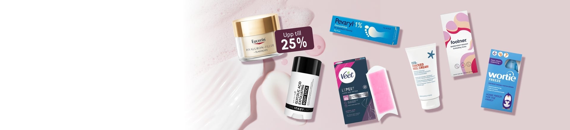 Upp till 25% inom Hudvård
