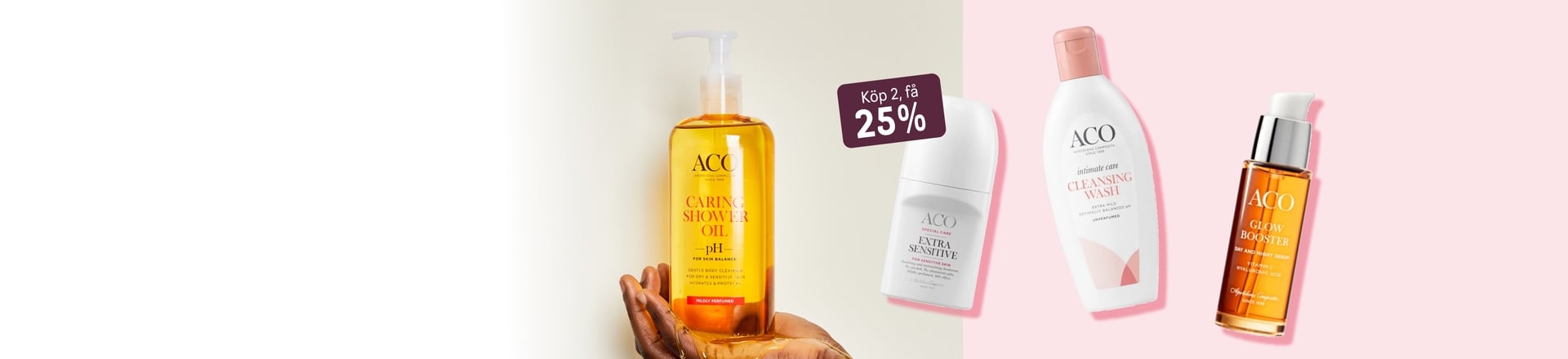 Köp 2, få 25% på ACO