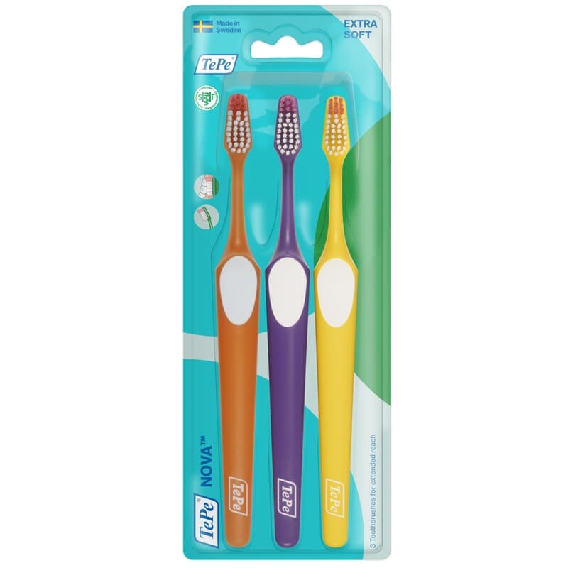 TePe Nova Extra Soft Tandborste 3-pack