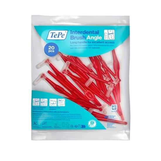 TePe Angle Vinklad Mellanrumsborste 0,5 mm Röd 20-pack