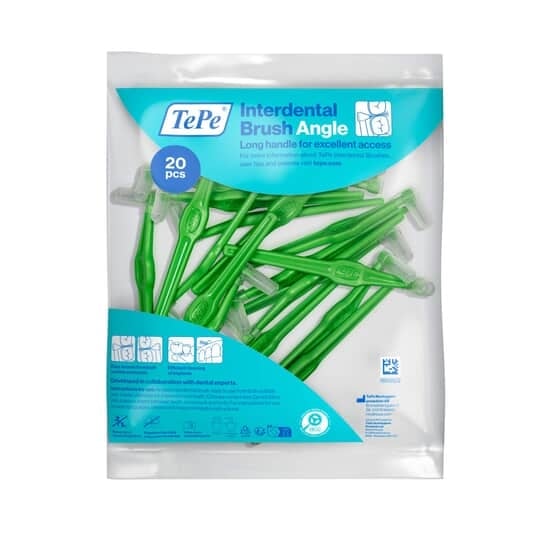 TePe Angle Vinklad Mellanrumsborste 0,8 mm Grön 20-pack