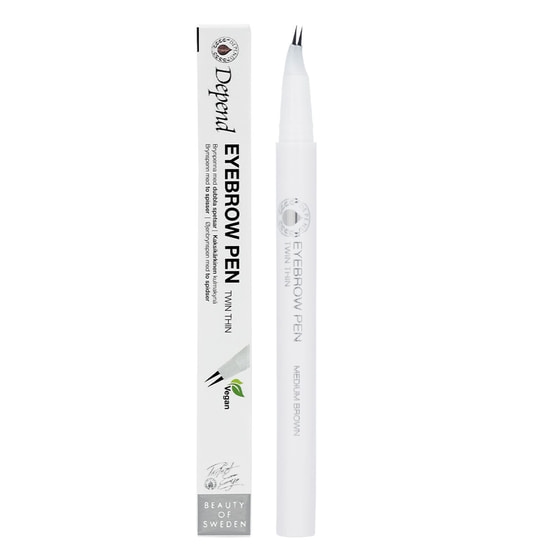 Depend Eyebrow Pen Twin Thin Mediumbrown 0,55 g
