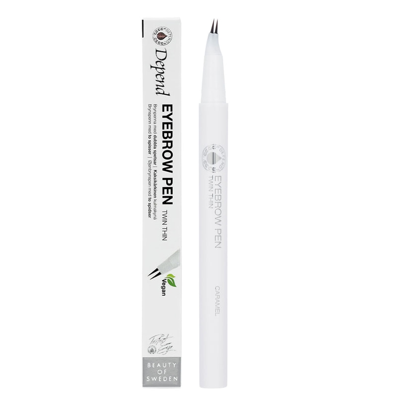 Depend Eyebrow Pen Twin Thin Caramel 0,55 g