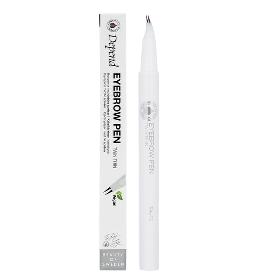 Depend Eyebrow Pen Twin Thin Taupe 0,55 g