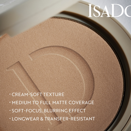 IsaDora The No Compromise Matte Longwear Powder 61 Cool Ivory 7 g