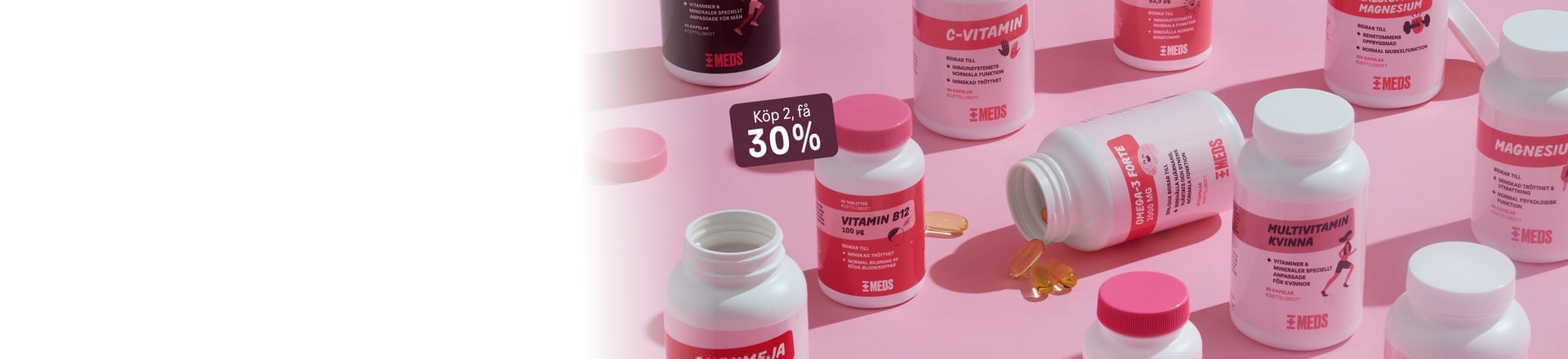 Köp 2, få 30% på MEDS Kosttillskott