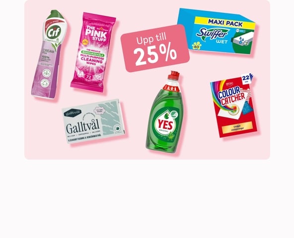 Upp till 25% inom Hem & Hushåll