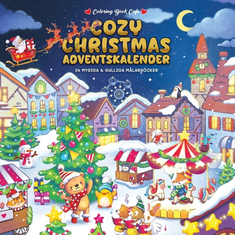 Cozy Christmas Adventskalender med Målarböcker