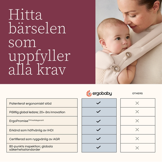 Ergobaby Aura Bärsjal Trikå Soft Black