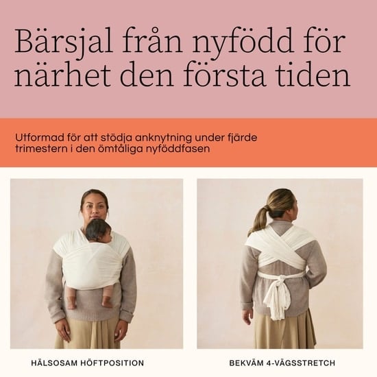 Ergobaby Aura Bärsjal Trikå Soft Black